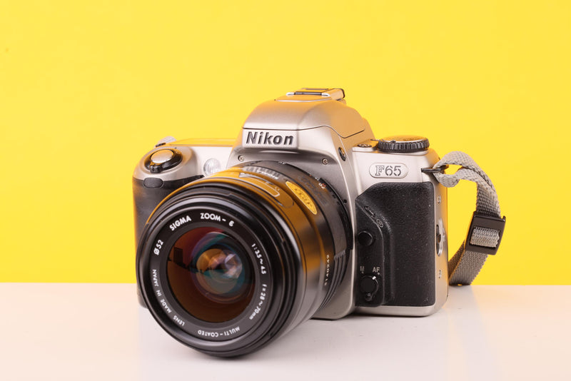 Nikon F65 35mm SLR Film Camera with Sigma 28–70mm f/3.5–4.5 Zoom Lens