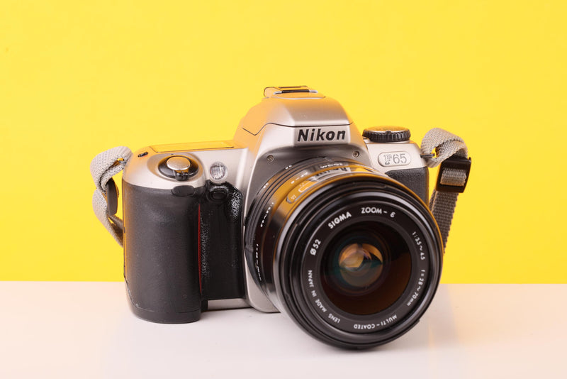Nikon F65 35mm SLR Film Camera with Sigma 28–70mm f/3.5–4.5 Zoom Lens
