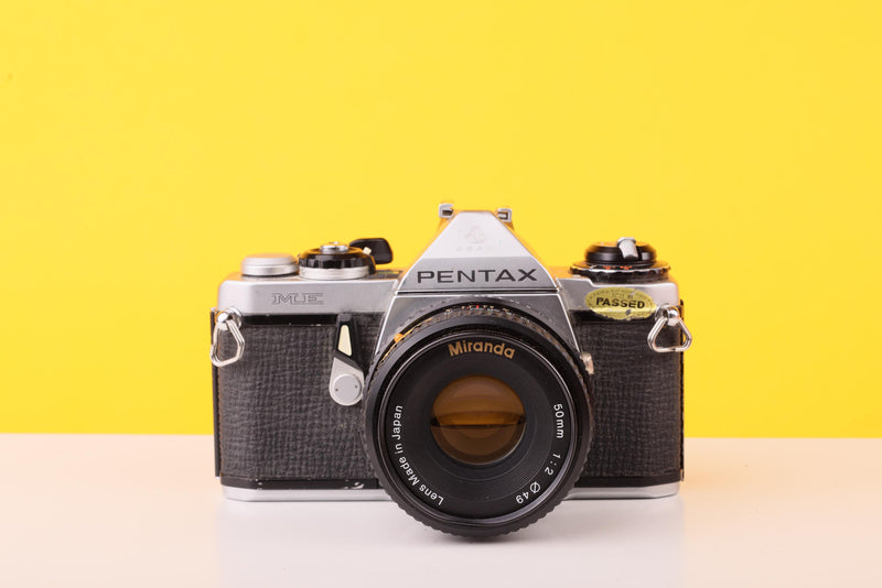Pentax ME 35mm SLR Film Camera with Miranda 50mm f/2 Lens