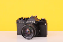 Load image into Gallery viewer, Chinon CE-3 Memotron 35mm SLR Film Camera with Chinon 28mm f/2.8 Len
