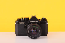 Load image into Gallery viewer, Chinon CE-3 Memotron 35mm SLR Film Camera with Chinon 28mm f/2.8 Len
