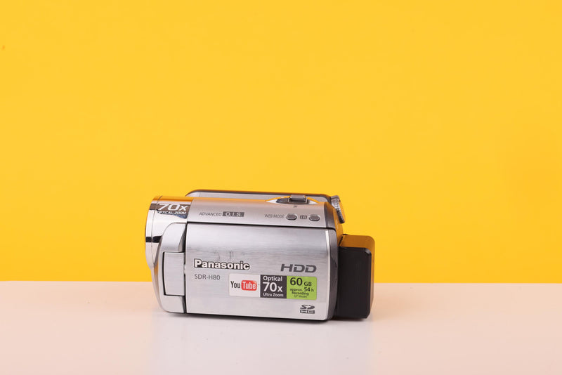 Panasonic SDR-H80 HDD Compact Camcorder 70x Optical Zoom 60GB Silver