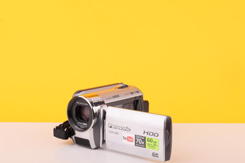 Panasonic SDR-H80 HDD Compact Camcorder 70x Optical Zoom 60GB Silver