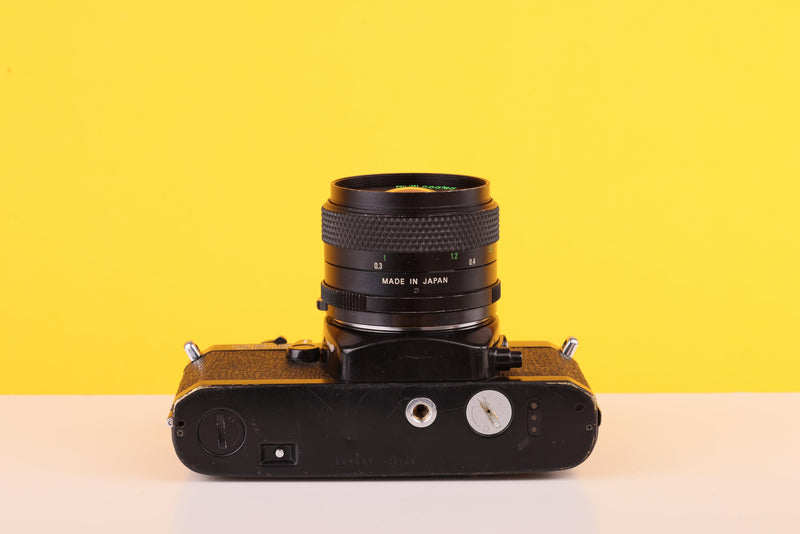 Chinon CE-3 Memotron 35mm SLR Film Camera with Chinon 28mm f/2.8 Len