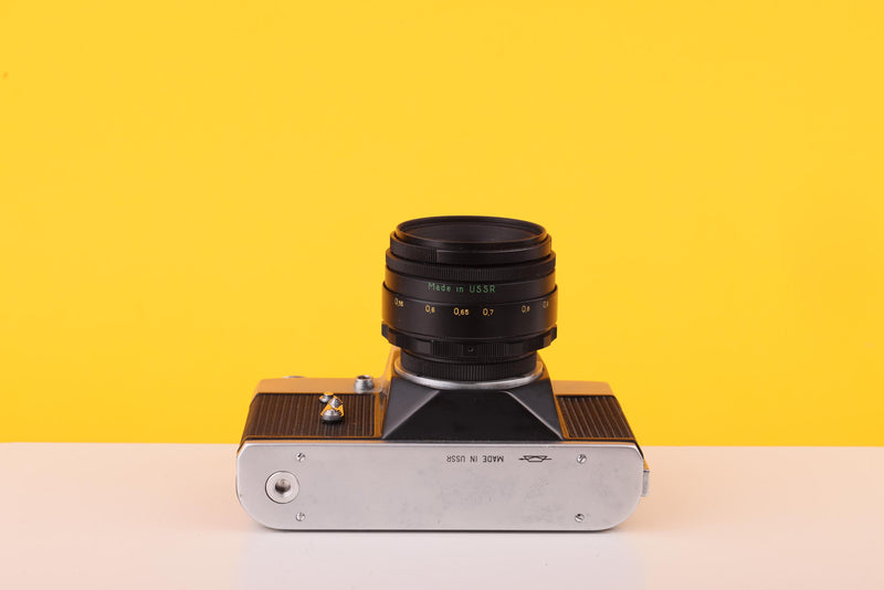 Zenit-B 35mm Film SLR Camera with Helios-44-2 58mm f/2 Lens