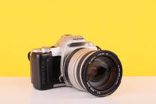Load image into Gallery viewer, Pentax MZ-50 35mm Autofocus SLR Film Camera with Sigma 28-200mm Zoom Lens
