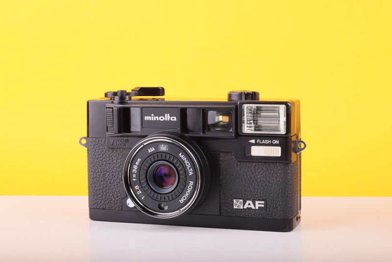 Minolta Hi-Matic AF 35mm Point And Shoot Film Camera with 38mm f/2.8