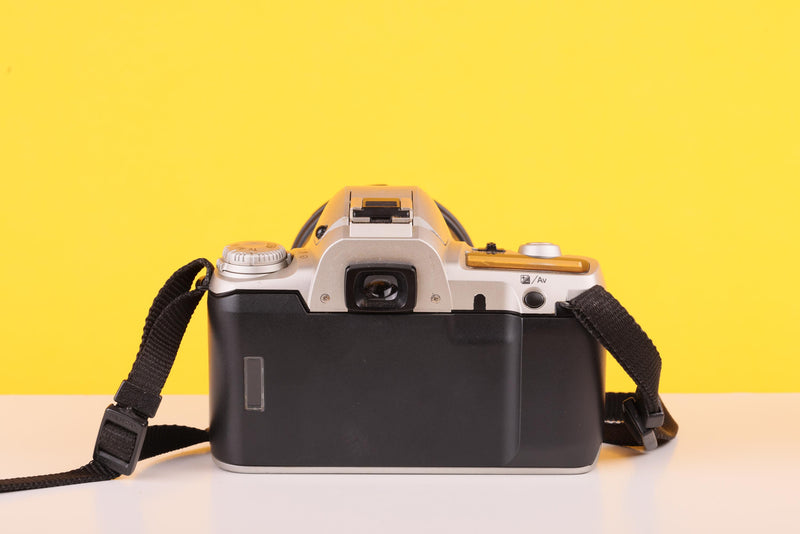 Pentax MZ-50 35mm Autofocus SLR Film Camera with Sigma 28-200mm Zoom Lens