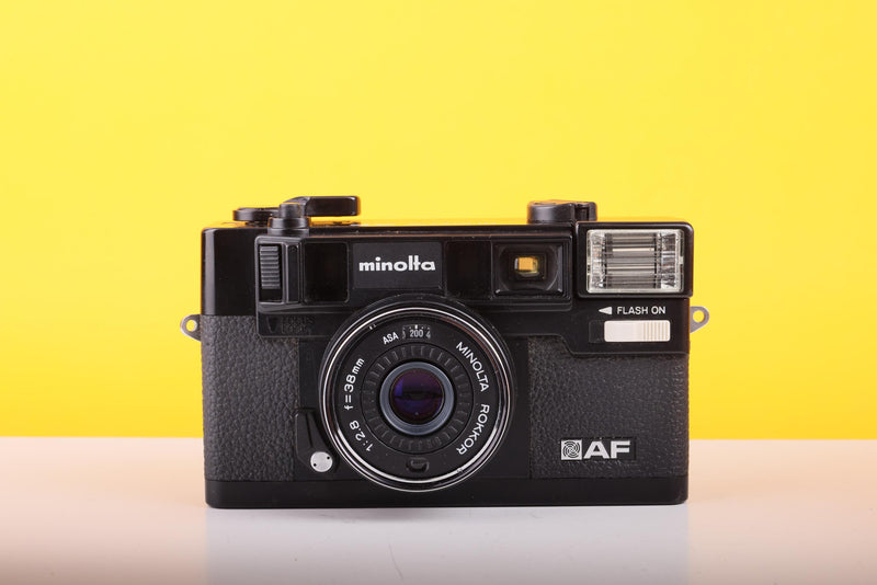 Minolta Hi-Matic AF 35mm Point And Shoot Film Camera with 38mm f/2.8