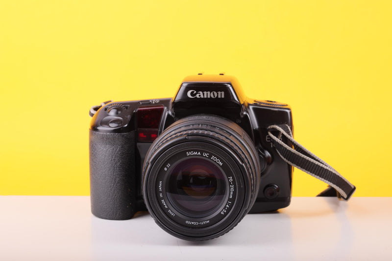 Canon EOS 10 35mm SLR Film Camera with Sigma UC Zoom 70–210mm f/4–5.6 Lens