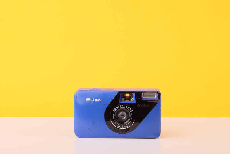 Konica EU Mini 35mm Compact Film Camera Blue
