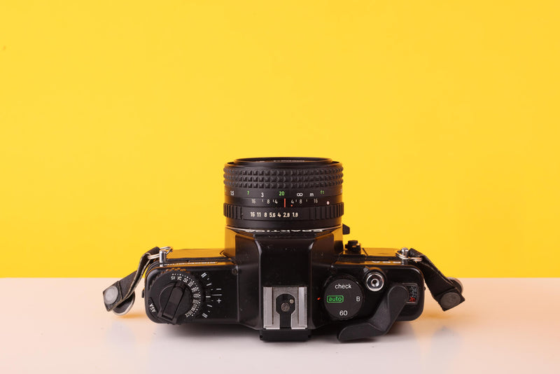 Praktica BCA Electronic 35mm SLR Film Camera with Pentacon Prakticar MC 50mm f/1.8 Lens