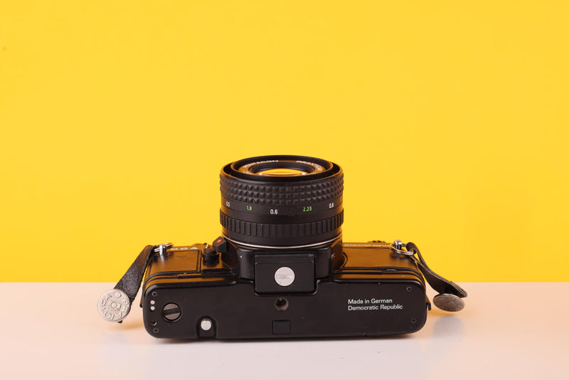 Praktica BCA Electronic 35mm SLR Film Camera with Pentacon Prakticar MC 50mm f/1.8 Lens