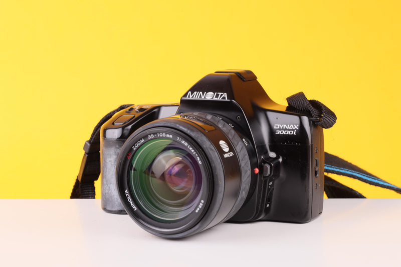 Minolta Dynax 3000i 35mm SLR Film Camera with 35–105mm AF Zoom Lens