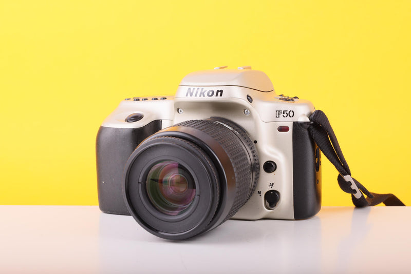 Nikon F50 35mm SLR Film Camera with Nikon AF Nikkor 35–80mm Zoom Lens