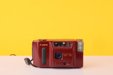 Load image into Gallery viewer, Canon Sprint 35mm f/3.5 Point and Shoot Film Camera Red
