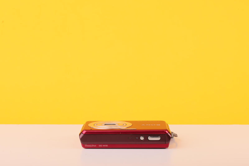 Sony Cyber-shot DSC-W180 10.1MP Digital Compact Camera Red with 3x Optical Zoom