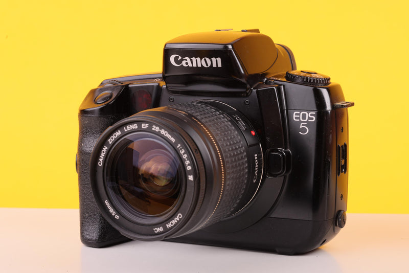 Canon EOS 5 35mm SLR Film Camera with Canon EF 28–80mm f/3.5–5.6 II Lens
