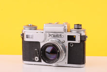 Load image into Gallery viewer, Kiev 4 Rangefinder 35mm Film Camera + Jupiter-8M 50mm f/2 Lens
