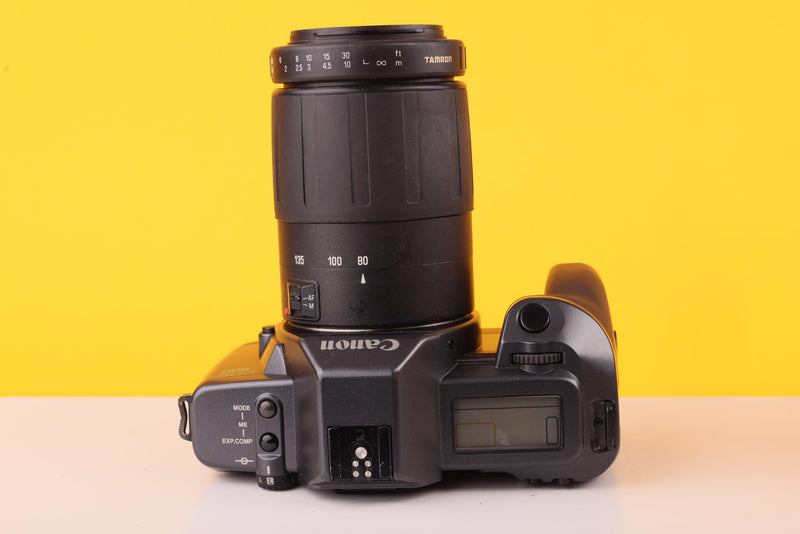 Canon EOS 600 SLR  35mm Film Camera + Tamron 80-210mm f/4.5-5.6 AF Telephoto Zoom Lens