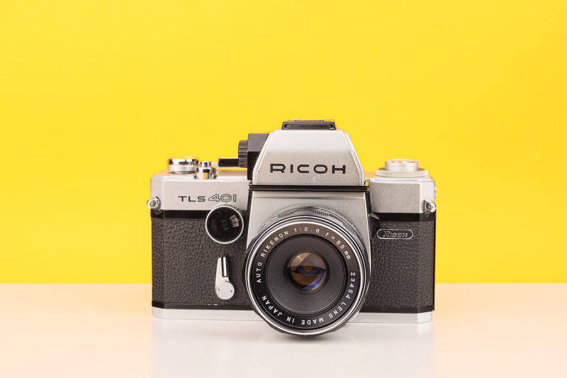 Ricoh TLS 401 35mm Film Camera with Auto Rikenon 55mm f2.8 Lens