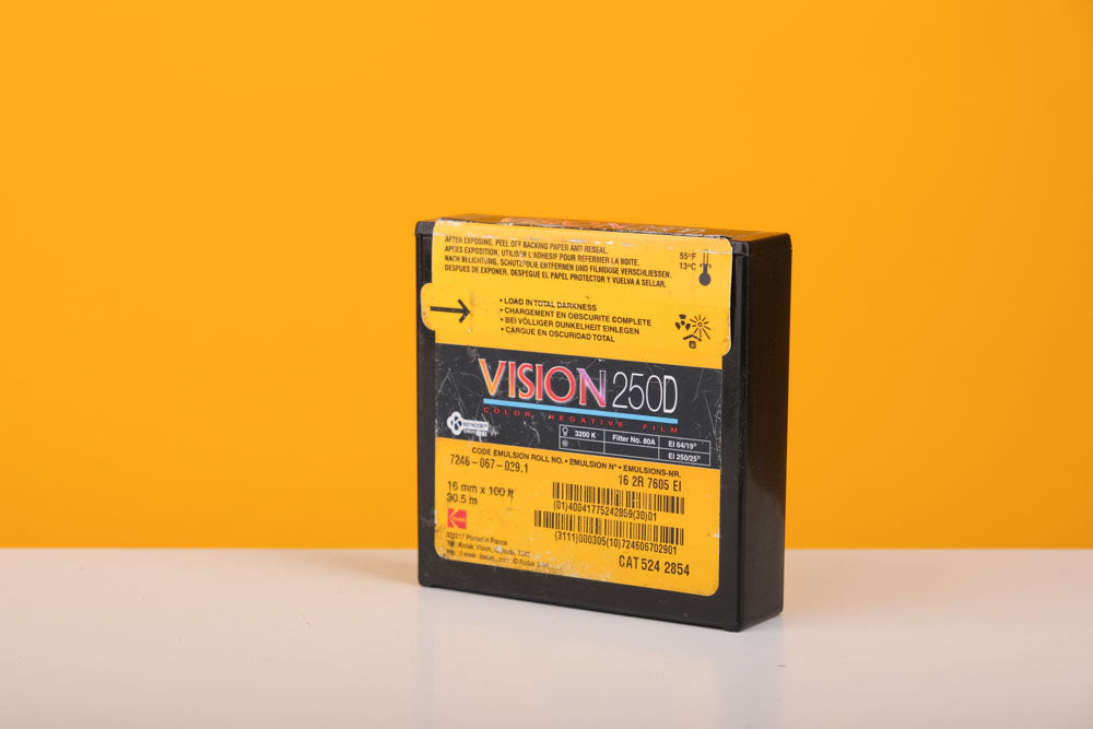 Kodak Vision 250D 16mm Colour Negative Film Expired