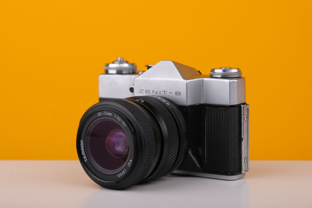 Zenit-B 35mm Film SLR Camera with Tamron 28 - 70mm f/3.5 - 4.5 Lens