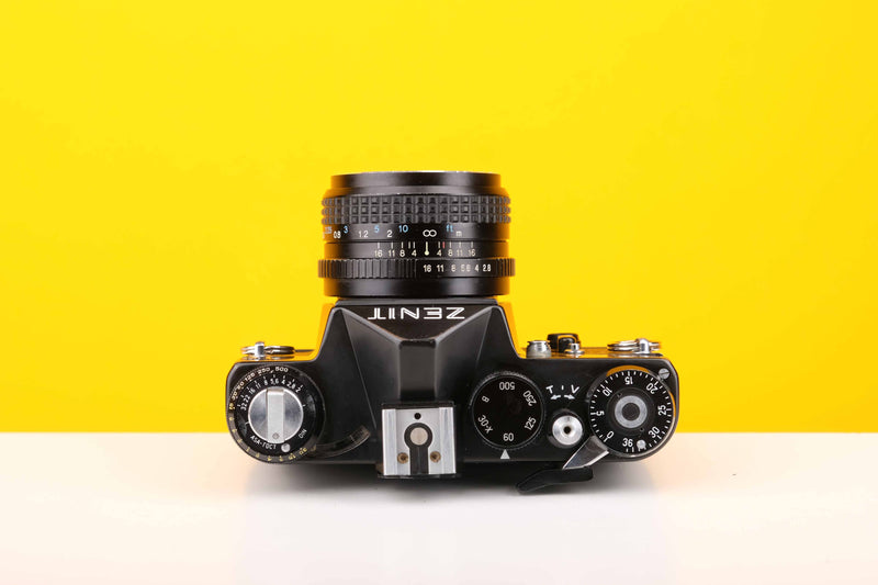 Zenit 11 35mm SLR Film Camera with Tokina RMC 28mm f2.8 Lens