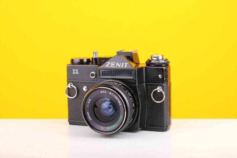 Zenit 11 35mm SLR Film Camera with Tokina RMC 28mm f2.8 Lens