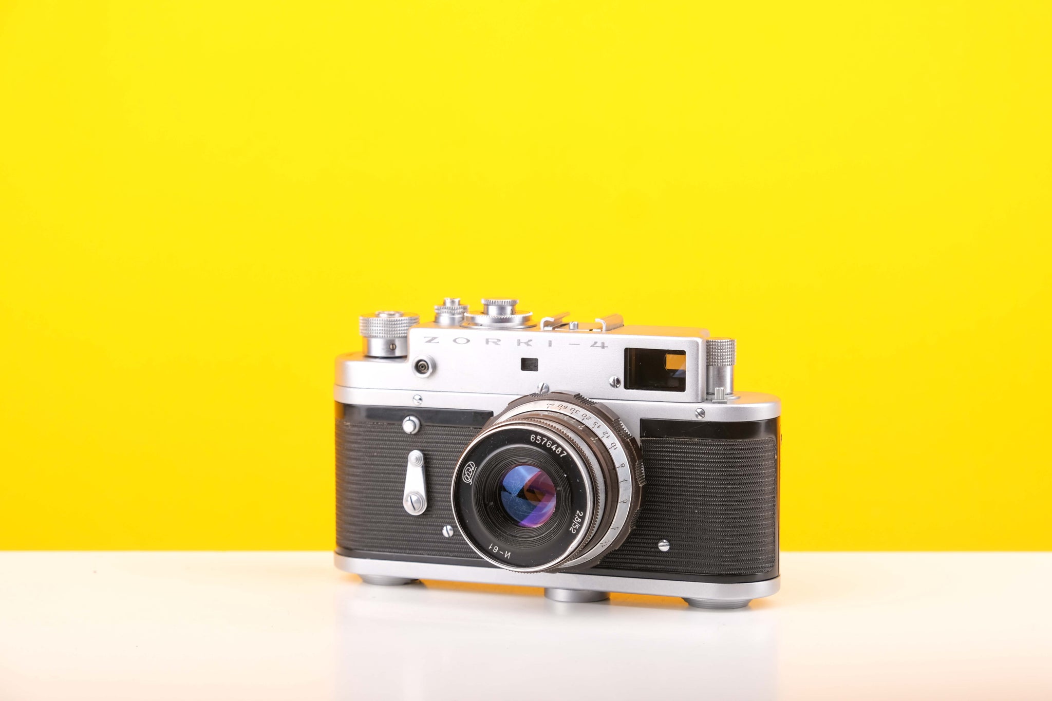 Zorki 4 35mm Rangefinder Film Camera with N61 52mm f2.8 Lens Vintage