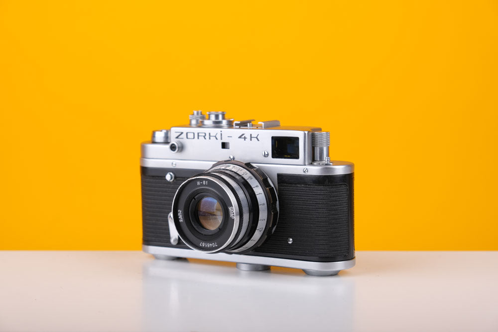 Zorki-4K 35mm Rangefinder Film Camera with FED 52mm f/2.8 Lens