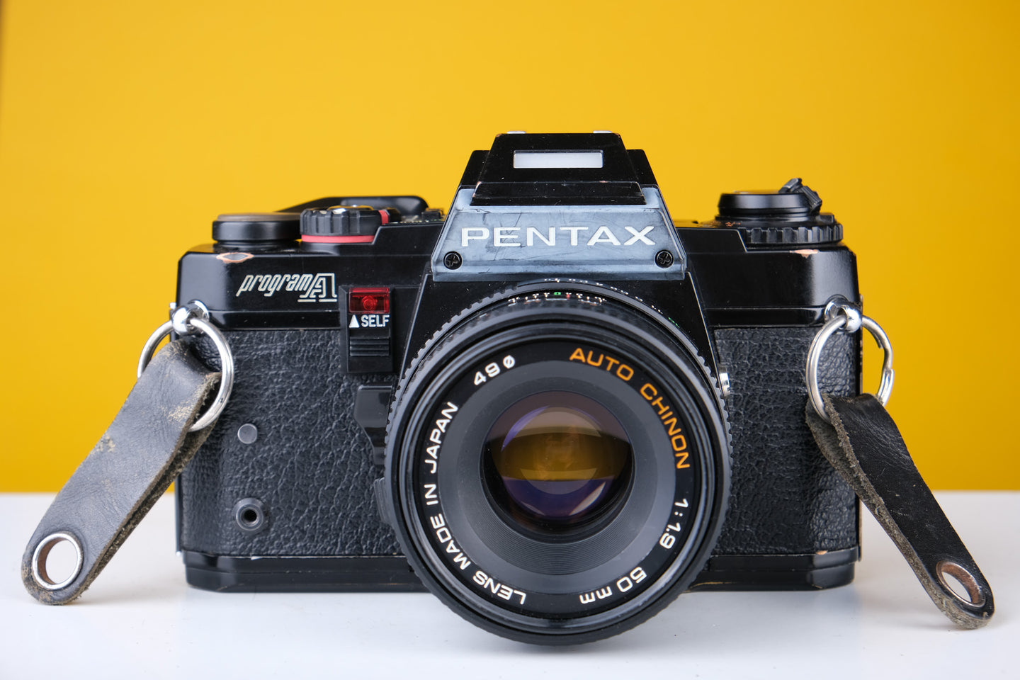 Pentax Program A 35mm SLR Film Camera with Chinon 50mm f1.9 Lens