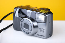 Load image into Gallery viewer, Pentax Espio 115 Limited Edition 75 Year Anniversary 35mm Point and Shoot Camera with Gucci Bag
