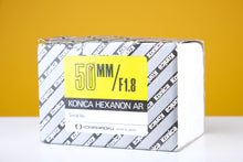 Load image into Gallery viewer, Konica Hexanon 50mm f1.8 Boxed Prime Lens
