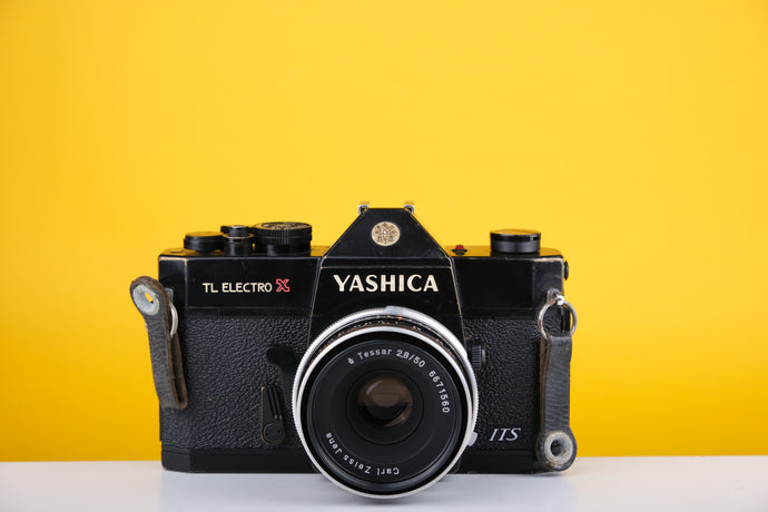 Yashica TL Electro X 35mm SLR Film Camera with Carl Zeiss 50mm f2.8 Tessar Lens