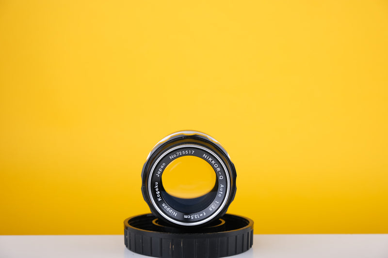Nikon Nikkor-Q Nippon Kogaku 135mm f3.5 Lens Boxed