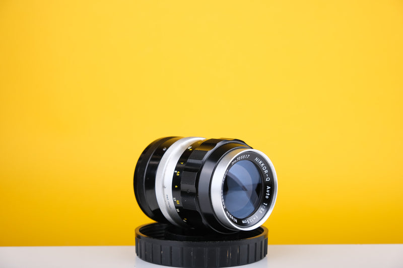 Nikon Nikkor-Q Nippon Kogaku 135mm f3.5 Lens Boxed