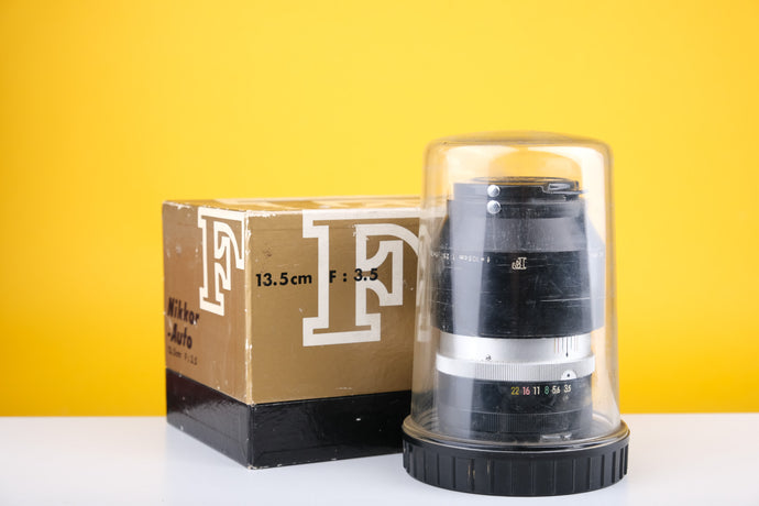 Nikon Nikkor-Q Nippon Kogaku 135mm f3.5 Lens Boxed
