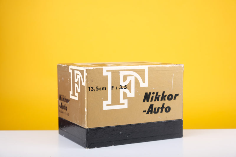 Nikon Nikkor-Q Nippon Kogaku 135mm f3.5 Lens Boxed