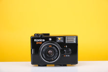 Load image into Gallery viewer, Konica Pop Black 35mm Point and Shoot Film Camera Boxed
