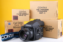 Load image into Gallery viewer, Contax 645 Professional Outfit Medium Format Film Camera Kit
