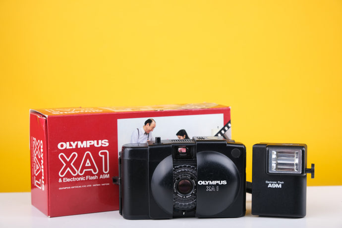 Olympus XA1 35mm Point and Shoot Film Camera Boxed with Flash