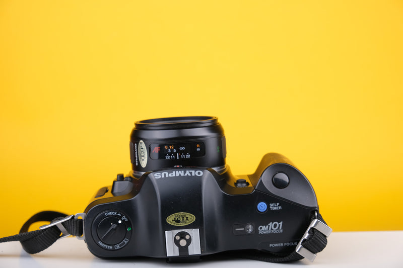 Olympus OM101 35mm SLR Film Camera with 50mm f1.8