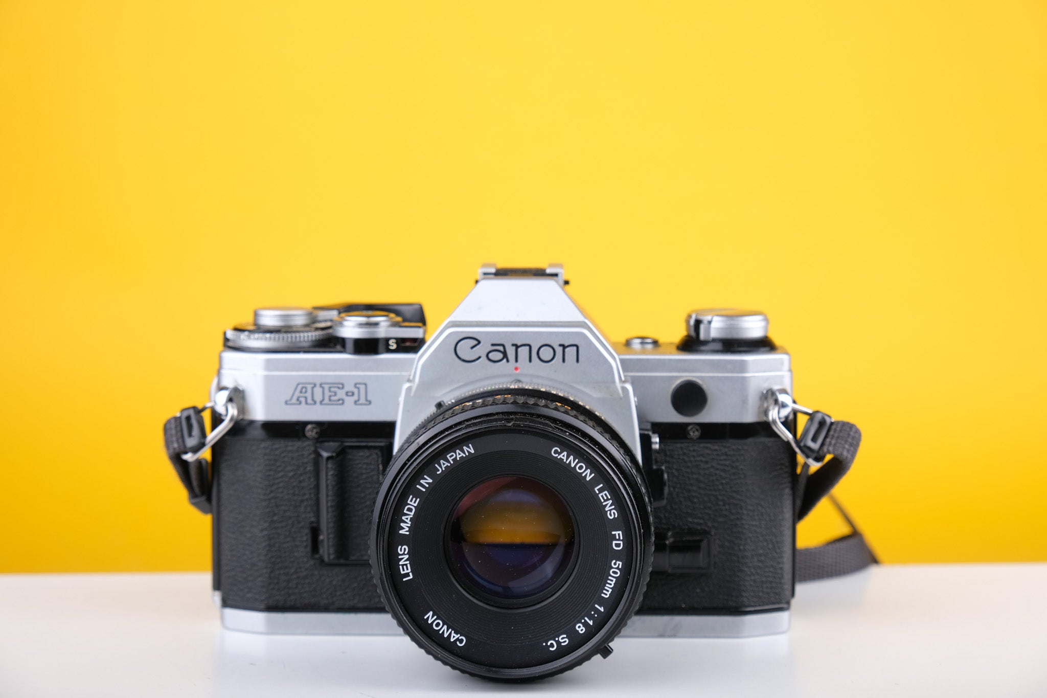 Canon AE-1 35mm SLR Film Camera with 50mm f1.8 lens