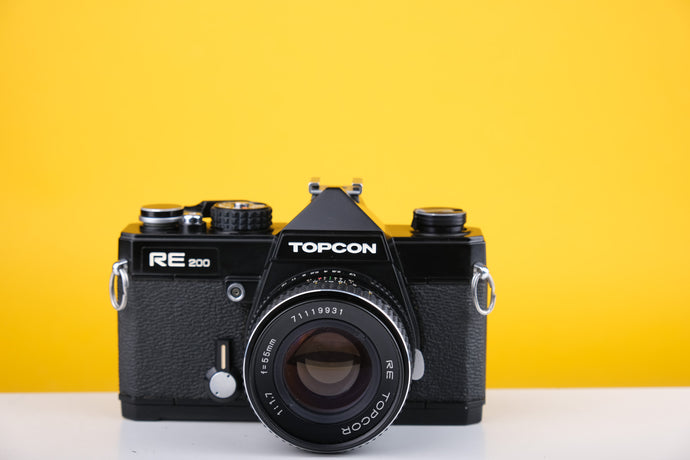Topcon RE200 35mm SLR Film Camera with 55mm f1.7 Lens