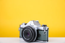 Load image into Gallery viewer, Pentax MX 35mm SLR Film Camera with 40mm f2.8 Lens and New Grey Leather
