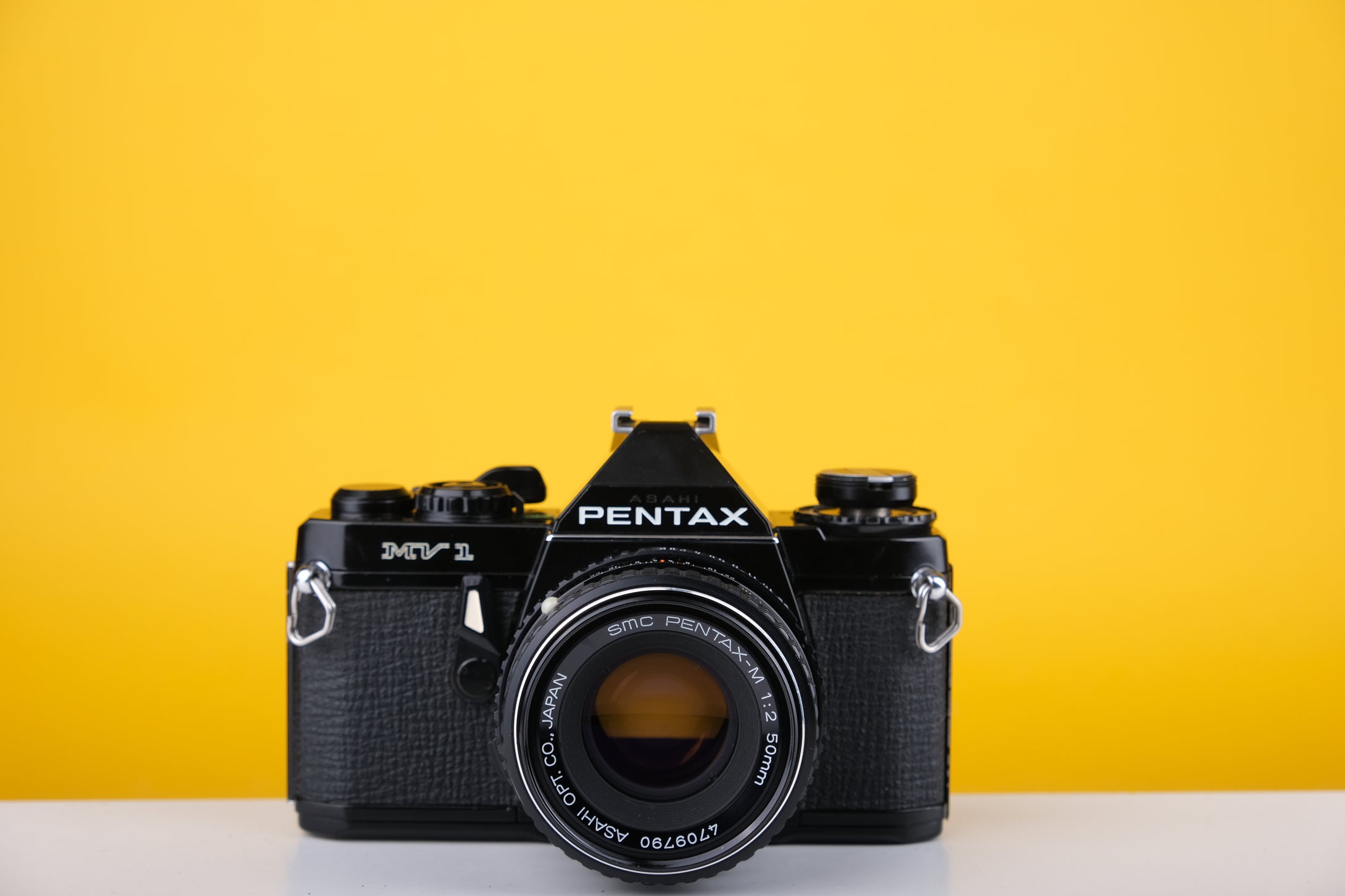 Pentax MV 1 35mm SLR Film Camera With Pentax 50mm f/2 Lens