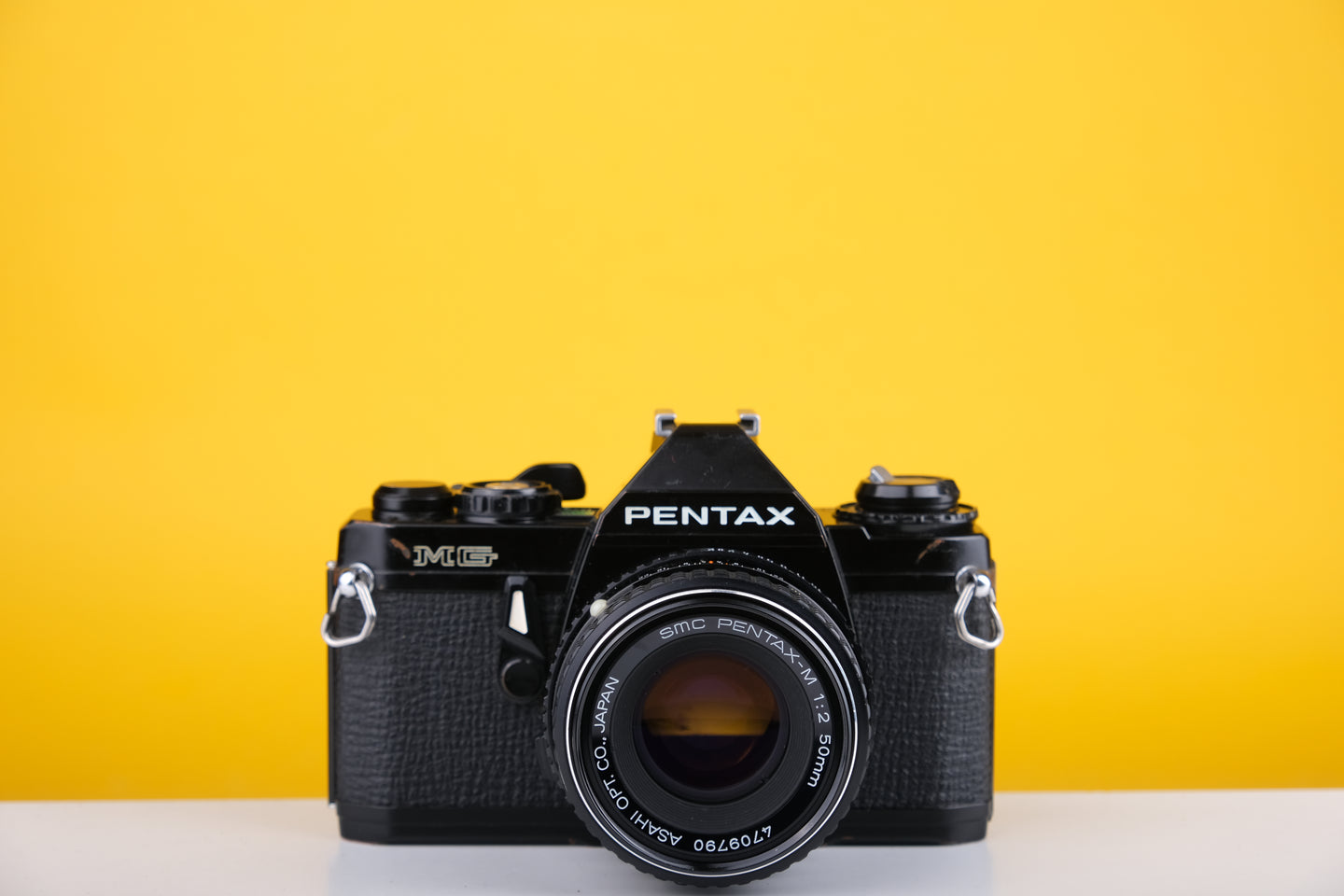 Pentax MG Black 35mm SLR Film Camera with 50mm f2