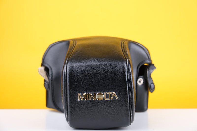 Minolta Camera Black Leather Case