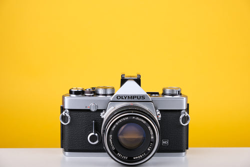 Olympus OM-1n 35mm SLR Film Camera with Zuiko 50mm f1.8 Lens